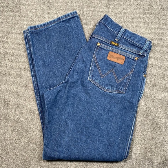 Wrangler 47MWZ Cowboy Cut Regular Fit Jeans 36x30 Distressed - Picture 1 of 8